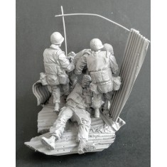 75mm Scale Vietnam War Battle of Hue Marines (4 figures & accessories)