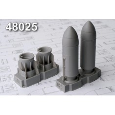 1/48 RBK-500 PTAB-1, 500kg Cluster Bomb Loaded (2pcs) w/Heat Submunitions