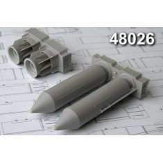 1/48 RBK-500 BETAB, 500kg Cluster Bomb Loaded (2pcs) w/Concrete-Piercing Submunitions