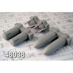 1/48 OFAB-500ShR 500kg High-Explosive/Fragmentation (2pcs)