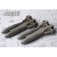 1/48 OFAB-250 T 250kg High-Explosive Fragmentation Bomb (4pcs)