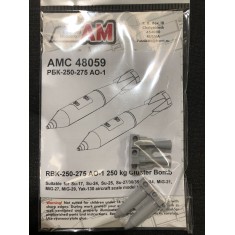 1/48 RBK-250-275 AO-1 250kg Cluster Bomb Loaded (2pcs) w/Fragmentation Submunitions