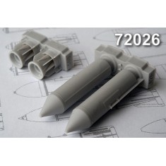 1/72 RBK-500 BETAB, 500kg Cluster Bomb Loaded (2pcs) w/Concrete-Piercing Submunitions