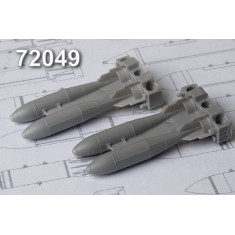 1/72 FAB-250 M-62 250kg High-Explosive Bomb (4pcs)
