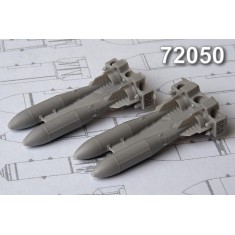 1/72 OFAB-250 T High-Explosive Fragmentation 250kg Bomb (4pcs)