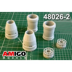 1/48 Sukhoi Su-57 Al-41F Turbojet Engine Exhaust Nozzle (Closed)