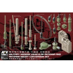 1/35 Military Modern Vehicular Antenna and Antenna Mount Conversion Set