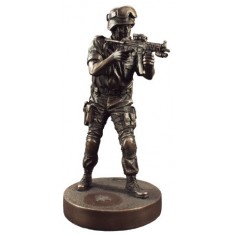 1/9 Airport Security Unit Statue (Cold-Cast Bronze Finish)