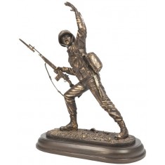 1/12 ROC Army Infantry Statue (Cold-Cast Bronze Finish)