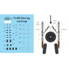 1/24 Focke-Wulf Fw 190 Oleo Leg Markings and Extras Decals