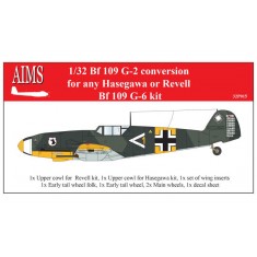 1/32 Messerschmitt Bf-109G-2 Conversion Set for Hasegawa/Revell G-6 kits