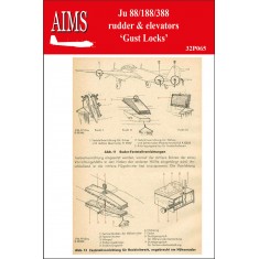 1/32 Ju 88 / 188 / 388 Rudder and Elevators Gust Locks for Revell Ju 88 A-1 And A-4 Kits