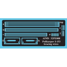1/32 Polikarpov I -153 Strut Bracing Wires for ICM kits