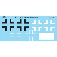 1/35 Messerschmitt Bf-109G-10 Erla National Insignias Decal