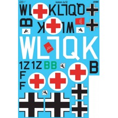 1/48 Junkers Ju 52 Luftwaffe Markings Decal Set