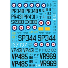 1/48 F.XV, F.XVII and FR.47 Supermarine Seafires Decal