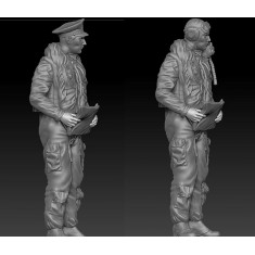 1/72 RAF/FAA 1950's Pilots (2 figures w/Flying Helmet & FAA Peaked Cap)