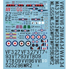 1/72 de Havilland Vampire F.3, FB.5, FB.9 Decals Collection