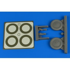 1/32 Polikarpov I-16 Wheels & Paint Masks for ICM/Hasegawa/Revell kits