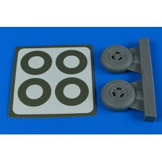 1/32 Supermarine Spitfire Mk.IX Wheels (3-Spoke) & Paint Masks for Tamiya kits