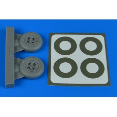1/32 Spitfire Mk.Ix Wheels (4-Spoke) & Paint Masks for Tamiya kits