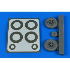 1/32 Messerschmitt Bf 108 Taifun Wheels & Paint Masks Late for Eduard kits