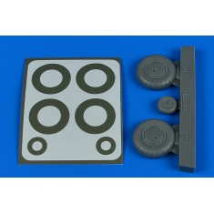1/32 Messerschmitt Bf 108 Taifun Wheels & Paint Masks Early for Eduard kits
