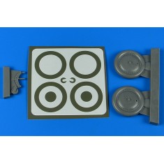 1/32 Yokosuka K5Y Willow Wheels & Paint Masking for Doyusha kits