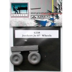 1/48 Junkers Ju-87 Stuka Wheels + Paint Mask for Hasegawa kit
