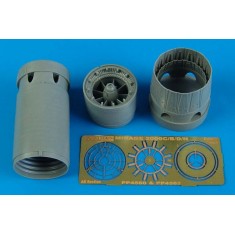 1/48 Dassault Mirage 2000C/B/D/N Exhaust Nozzles - opened for Eduard / Heller kits 