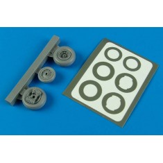 1/48 North-American T-28 Trojan Wheels & Paint Masks for Roden kits 