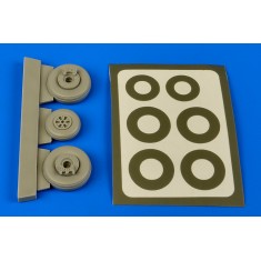 1/48 Grumman OV-1 Mohawk Wheels & Paint Masks for Roden kits