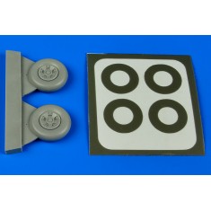 1/48 Vought F4U-5 Corsair Wheels & Paint Masks for HobbyBoss kit