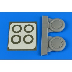 1/48 Gloster Gladiator Wheels and Paint Masks for Roden/Eduard kit