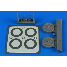 1/48 Polikarpov I-16 Wheels & Paint Masks for ICM kits