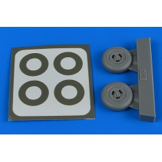 1/48 Supermarine Spitfire Mk.IX Wheels (3-Spoke) & Paint Masks for Eduard kits