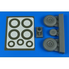 1/48 Do 217N Wheels & Paint Masks Late Ver. A for ICM kits