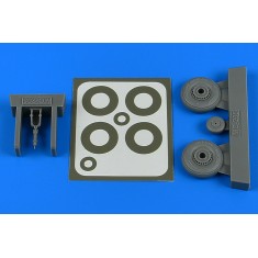 1/48 Macchi Mc.205 Wheels & Paint Masks for Hasegawa kits