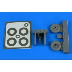 1/48 Macchi MC.202 Late Wheels & Paint Masks for Hasegawa/Eduard kits