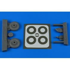1/48 Macchi Mc.200 Early Wheels & Paint Masking for Italeri/Tamiya kits
