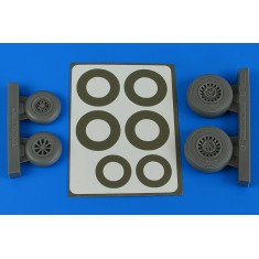 1/48 Douglas A-26B/C (B-26B/C) Invader Wheels & Paint Masking Early for ICM kits