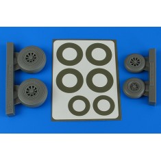 1/48 Douglas A-26B/C (B-26B/C) Invader Wheels & Paint Masking Late for ICM kits