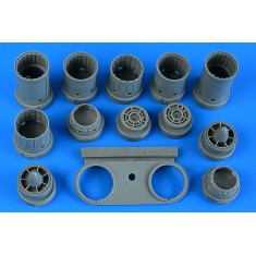 1/48 RA-5C Vigilante Exhaust Nozzles Late for Trumpeter kits