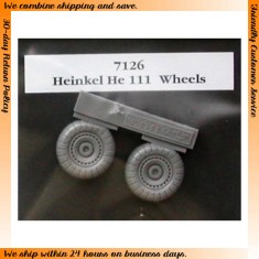 1/72 He 111H Wheels + Paint Mask for Hasegawa kit