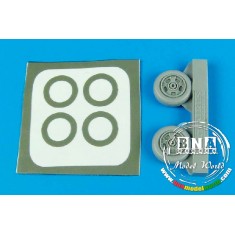 1/72 A-7A/B/E Corsair II Wheels & Paint Masks for HobbyBoss kit