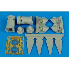 1/72 Lockheed Martin F-22A Raptor Exhaust Nozzles for Academy kit 