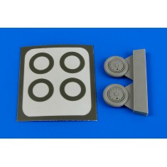 1/72 Polikarpov I-153 Wheels & Paint Mask for ICM kit (Resin+Paint Mask)