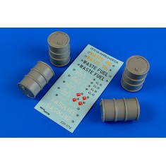 1/32 US 55 Gallon Barrels - Vertical Positon (Resin+Decals)