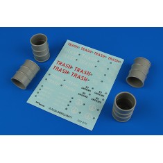1/32 US 55 Gallon Barrels - Empty (Resin+Decals)