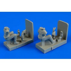 1/48 WWII RAF Pilots for Bedford MWD Light Truck for Airfix kit